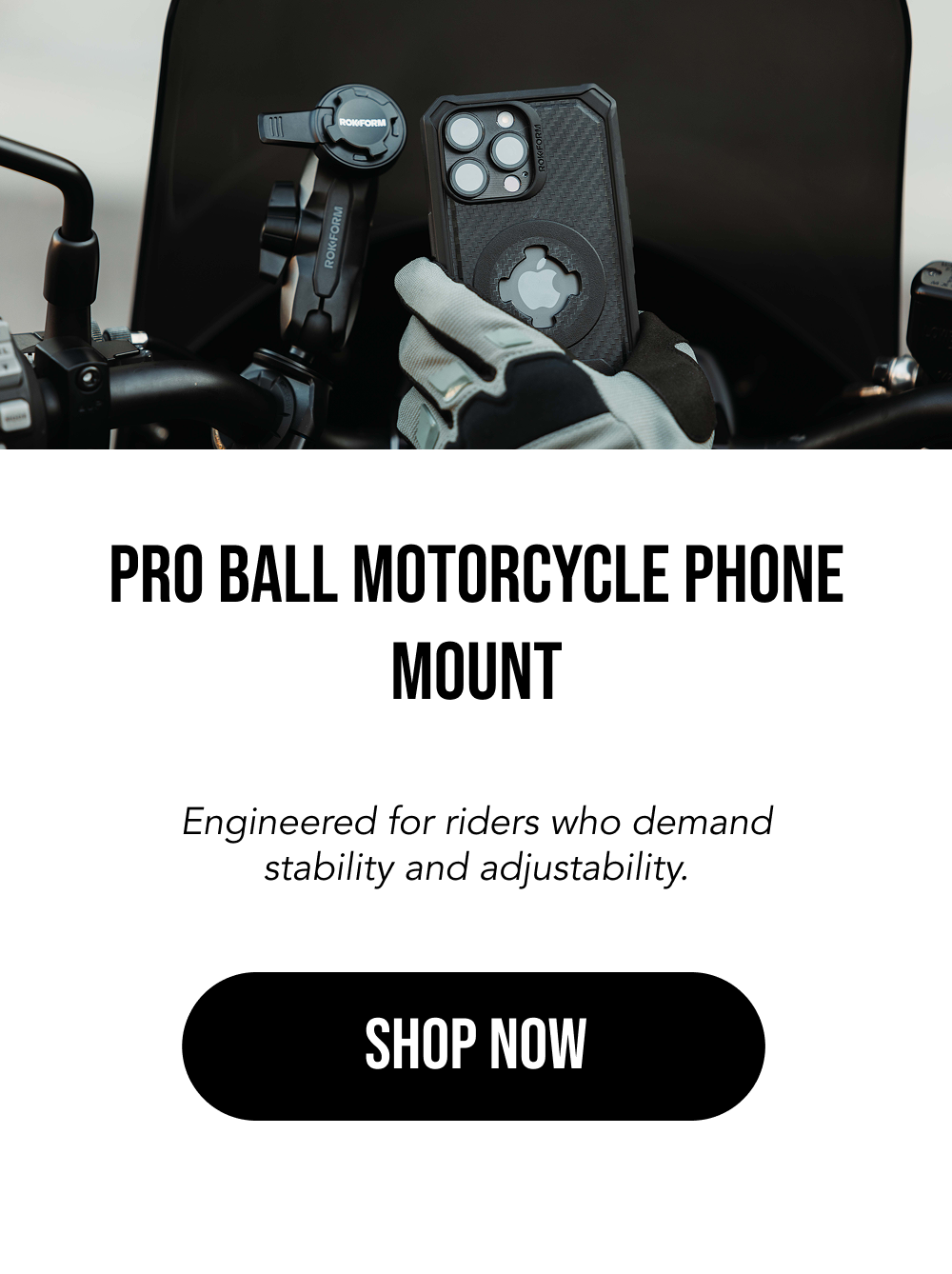 Pro Ball Motorcycle Phone Mount
