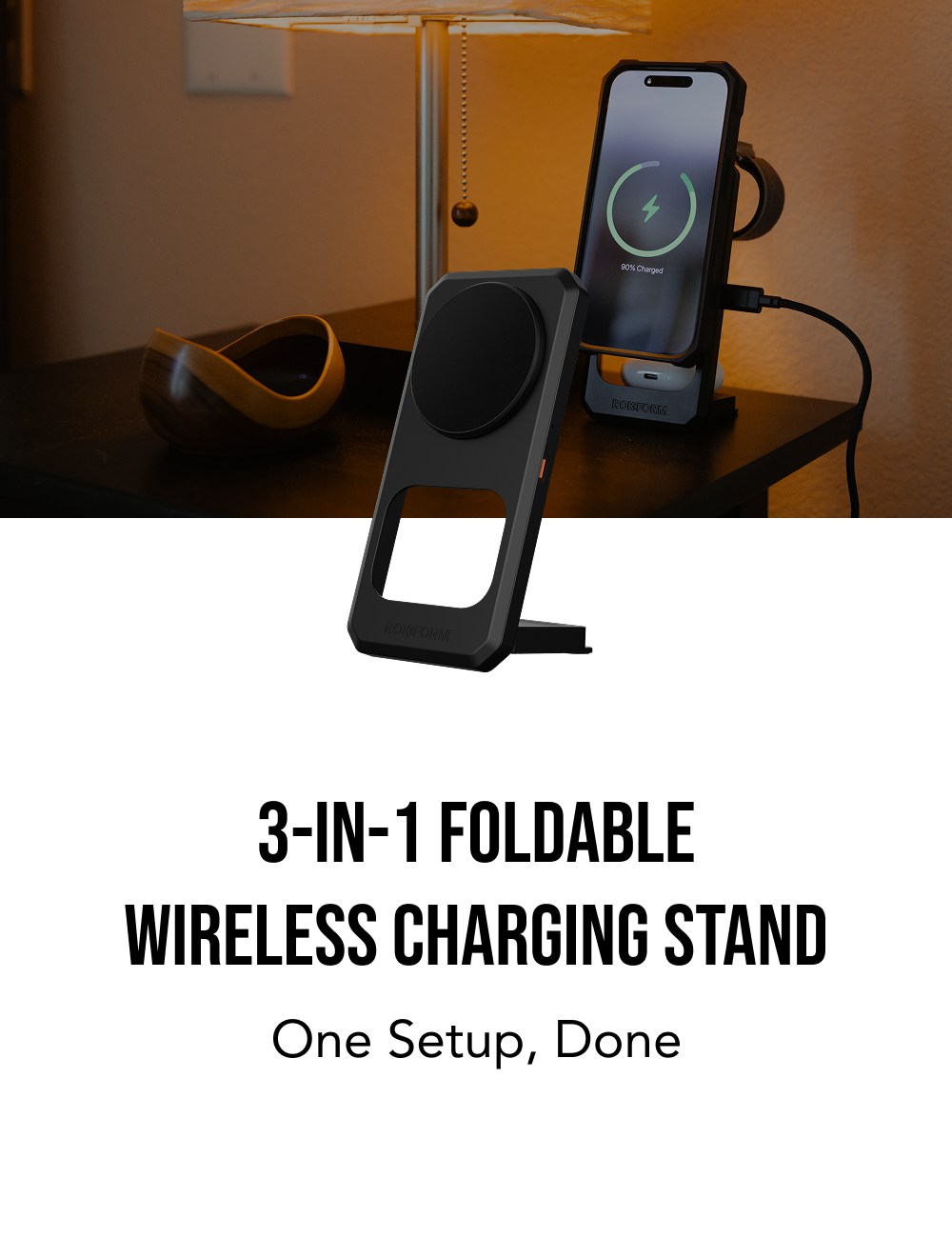 3-in-1 Foldable Wireless Charging Stand