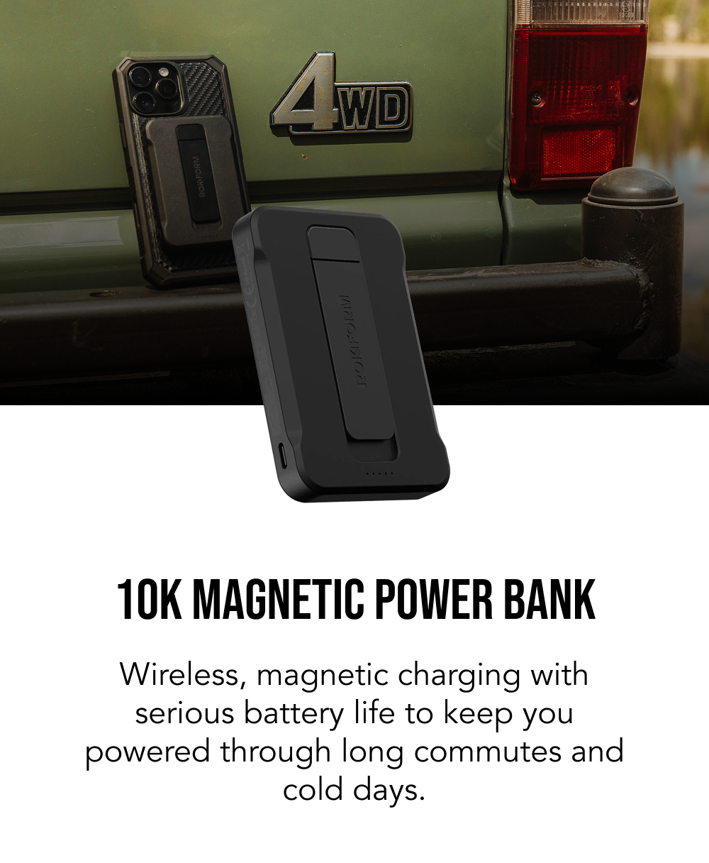 10000mAh Wireless Magnetic Power Bank with Stand