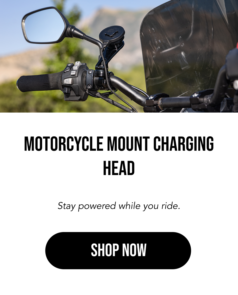 Motorcycle Mount Charging Head