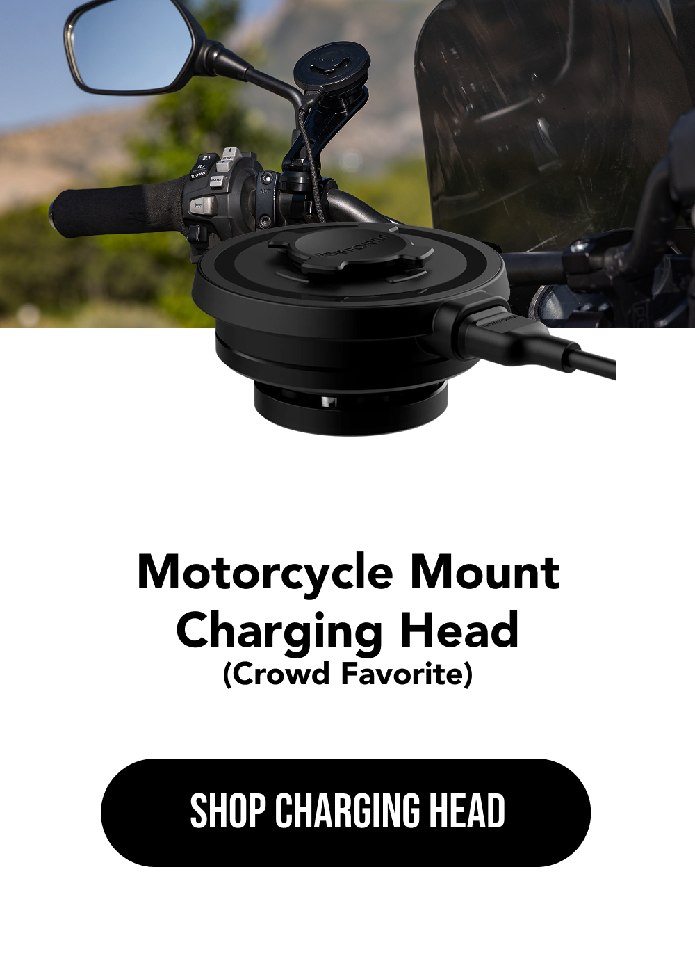 Motorcycle Mount Charging Head