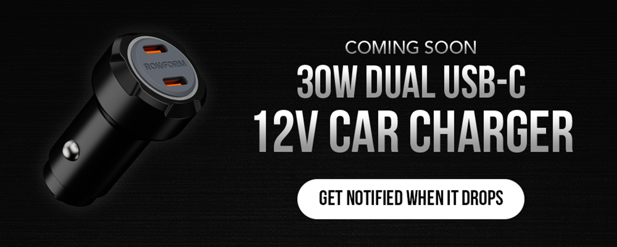 Coming Soon: 30W Dual USB-C 12V Car Charger