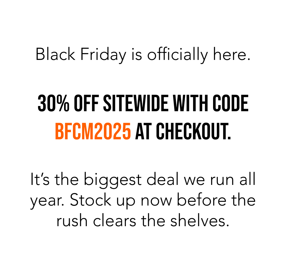 BLACK FRIDAY SALE: 30% OFF SITEWIDE