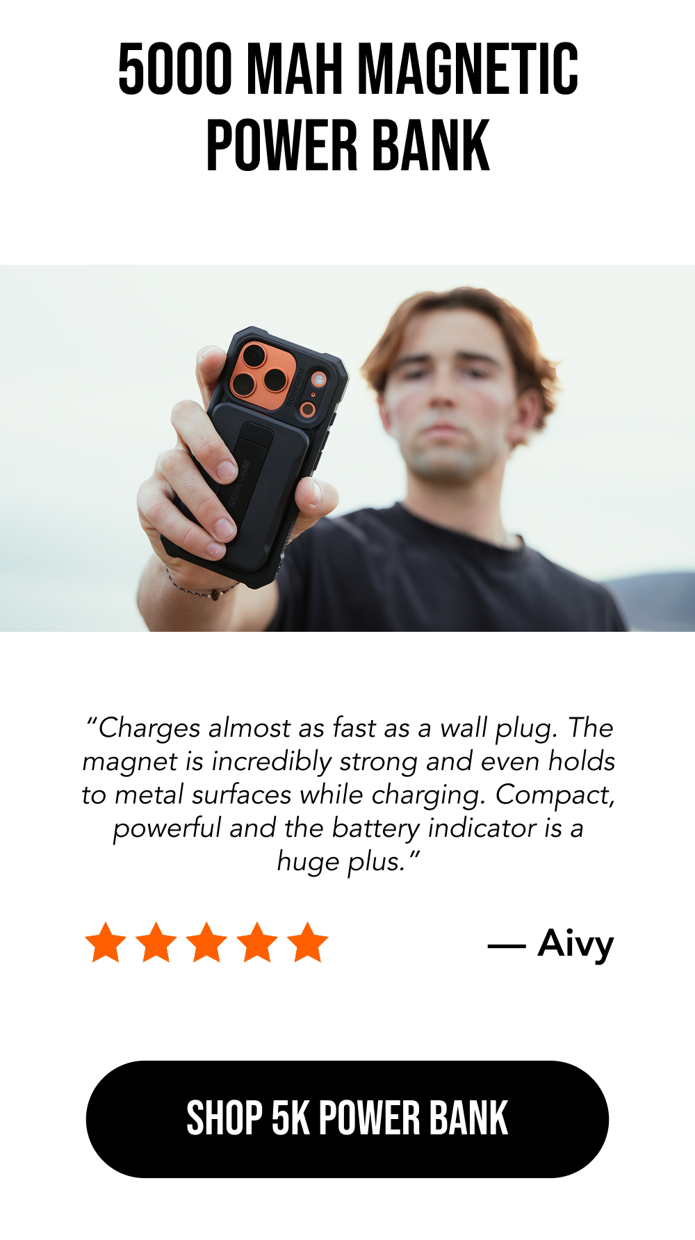 Shop 5K Magnetic Power Bank with Stand