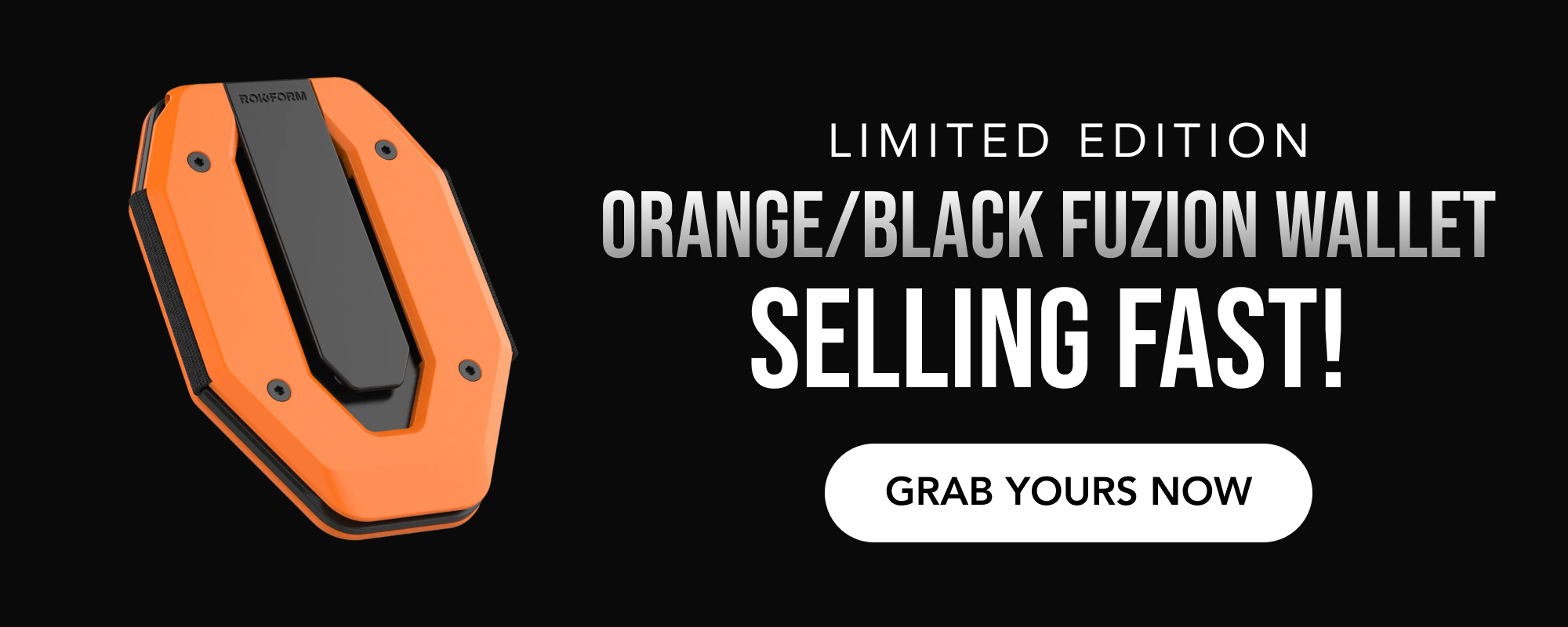 Limited Edition Orange/Black Fuzion Wallet Selling Fast