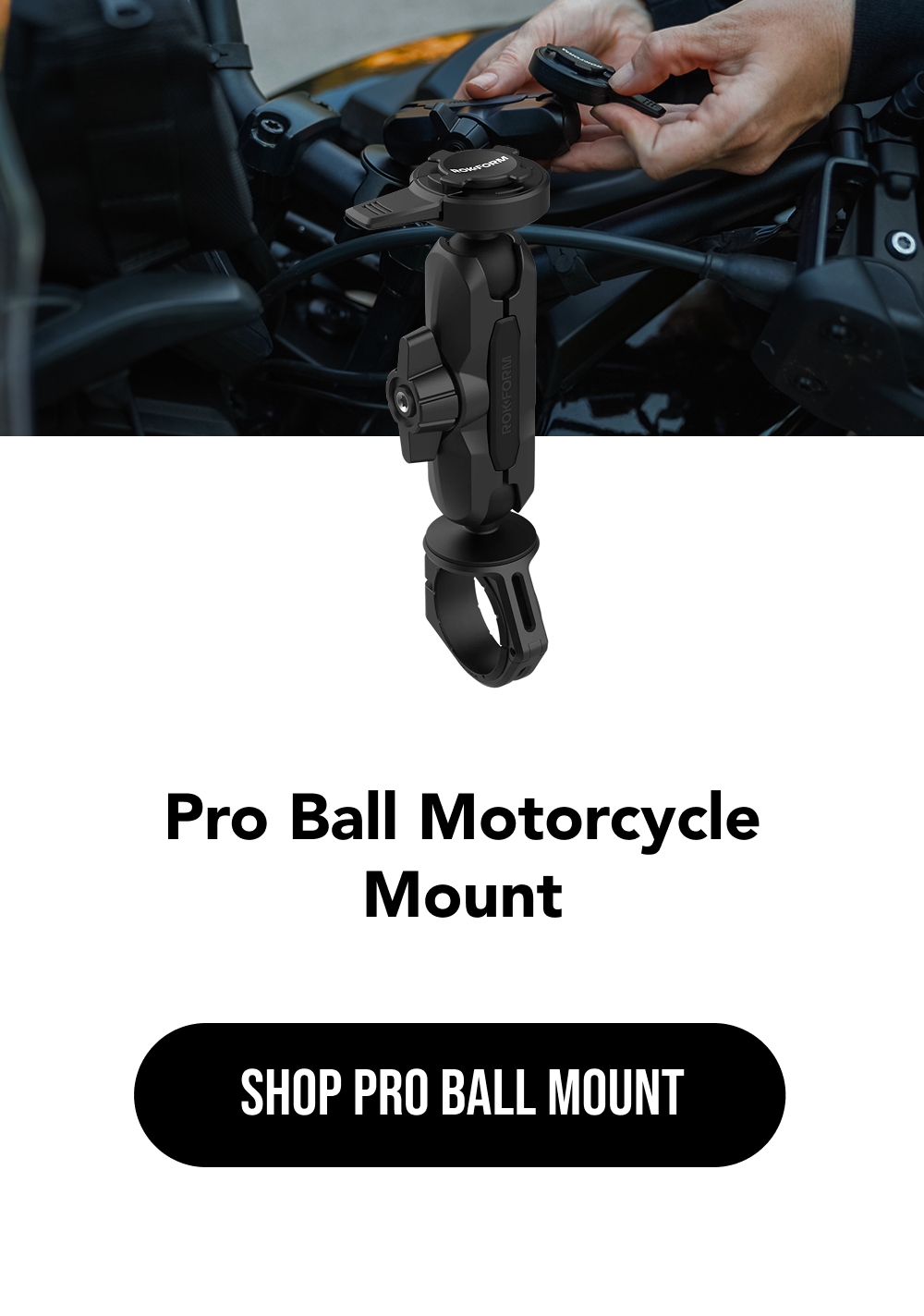 Pro Ball Motorcycle Phone Mount