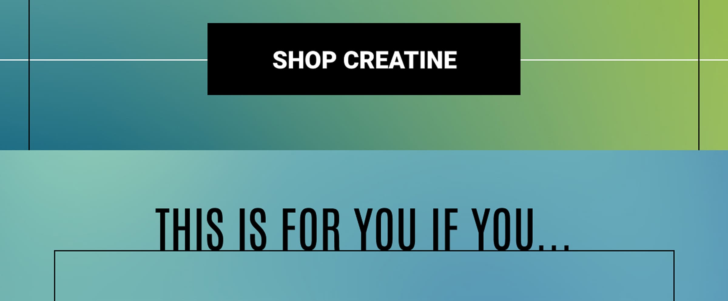 Shop Creatine | This Is For You If You...