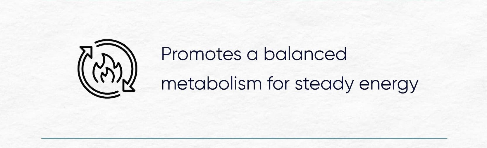 Promotes a balanced metabolism for steady energy