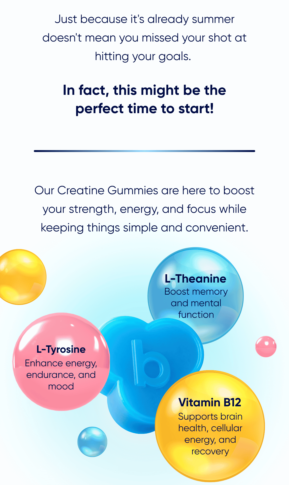 Just because it's already summer doesn't mean you missed your shot at hitting your goals.