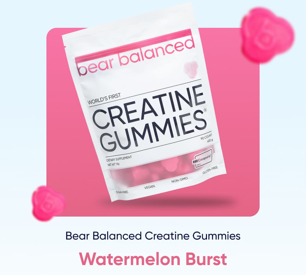 Bear Balanced Creatine Gummies Watermelon Burst