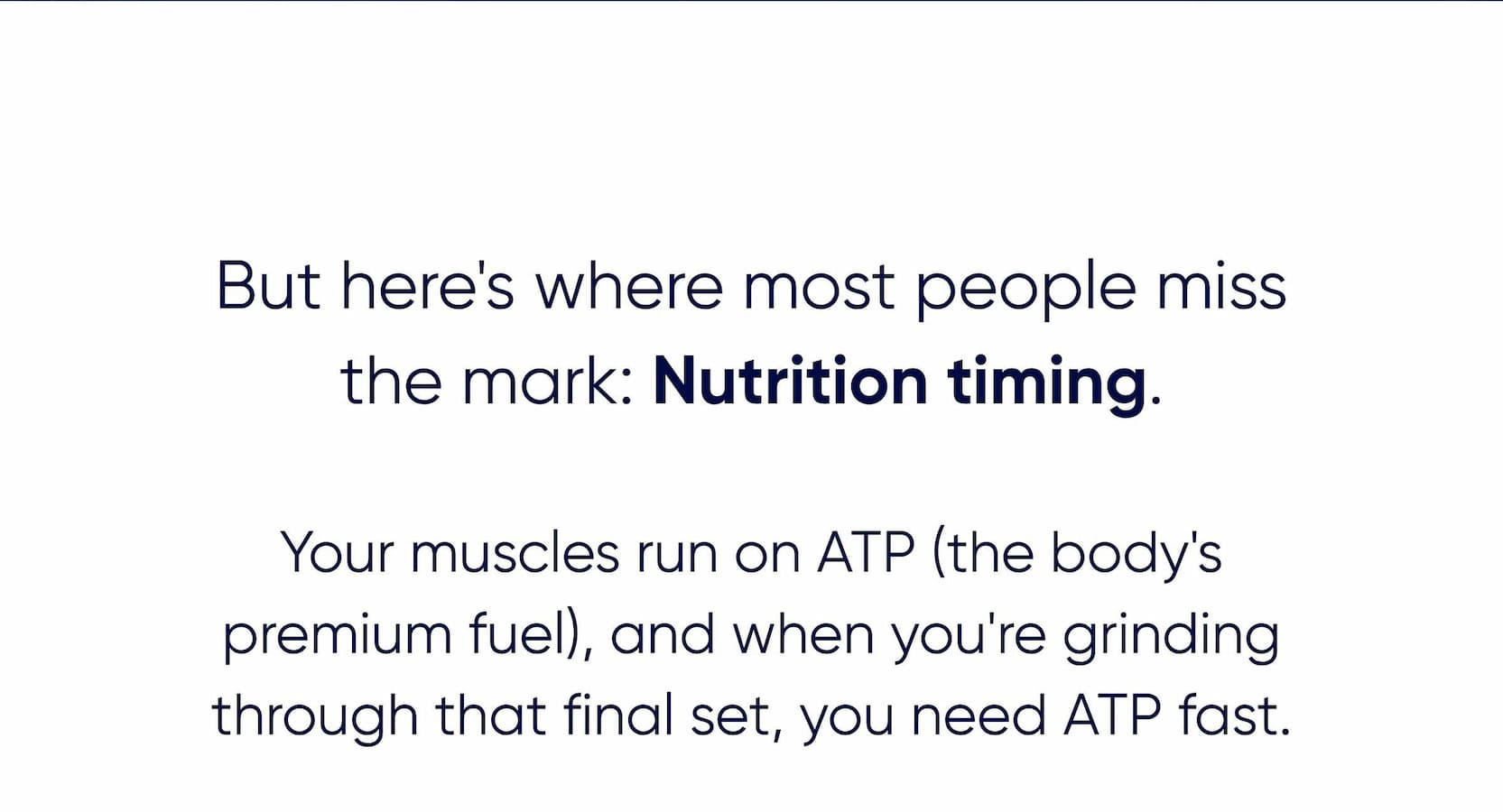 But here's where most people miss the mark: nutrition timing.