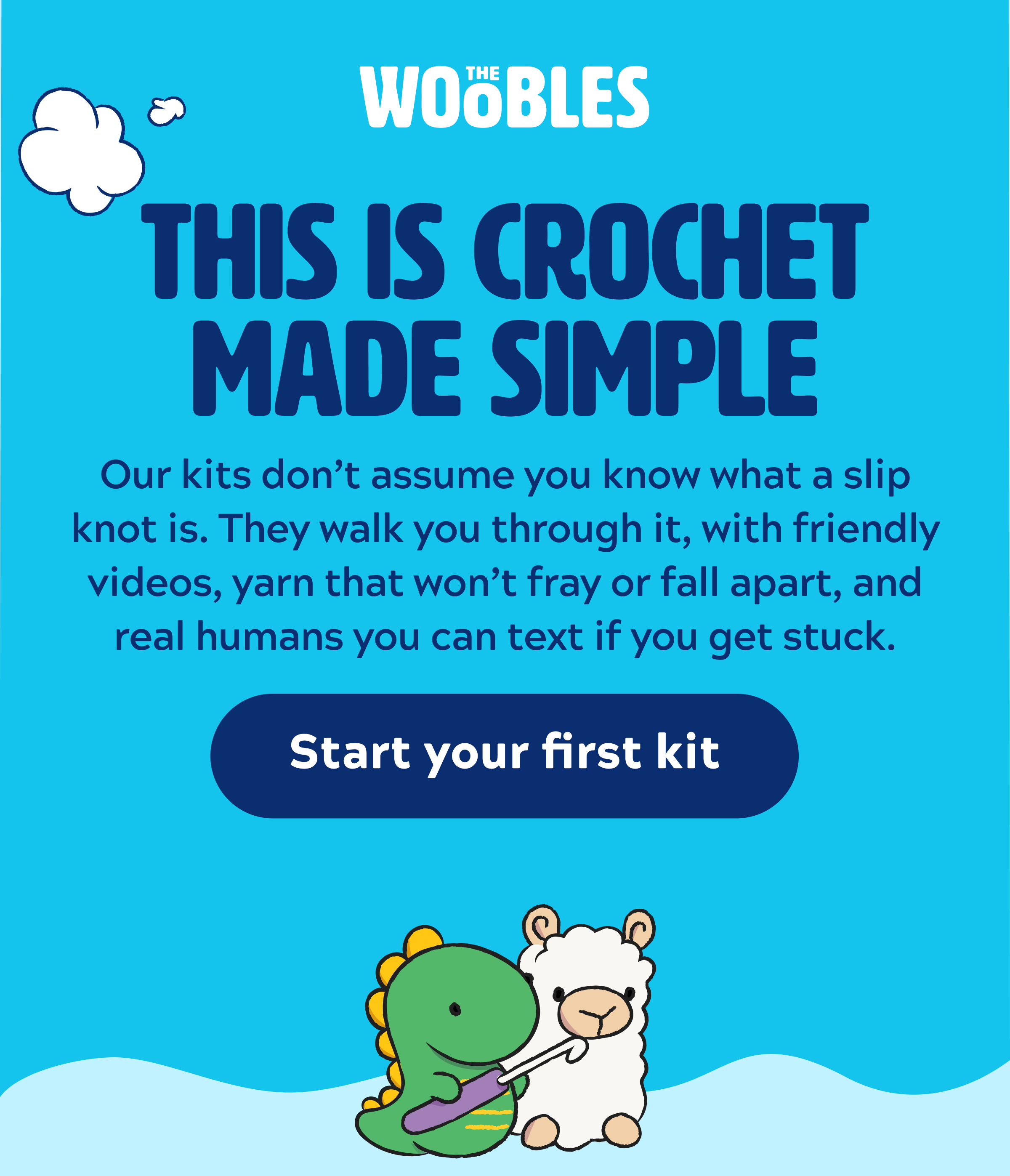 This is crochet made simple [Start your first kit]