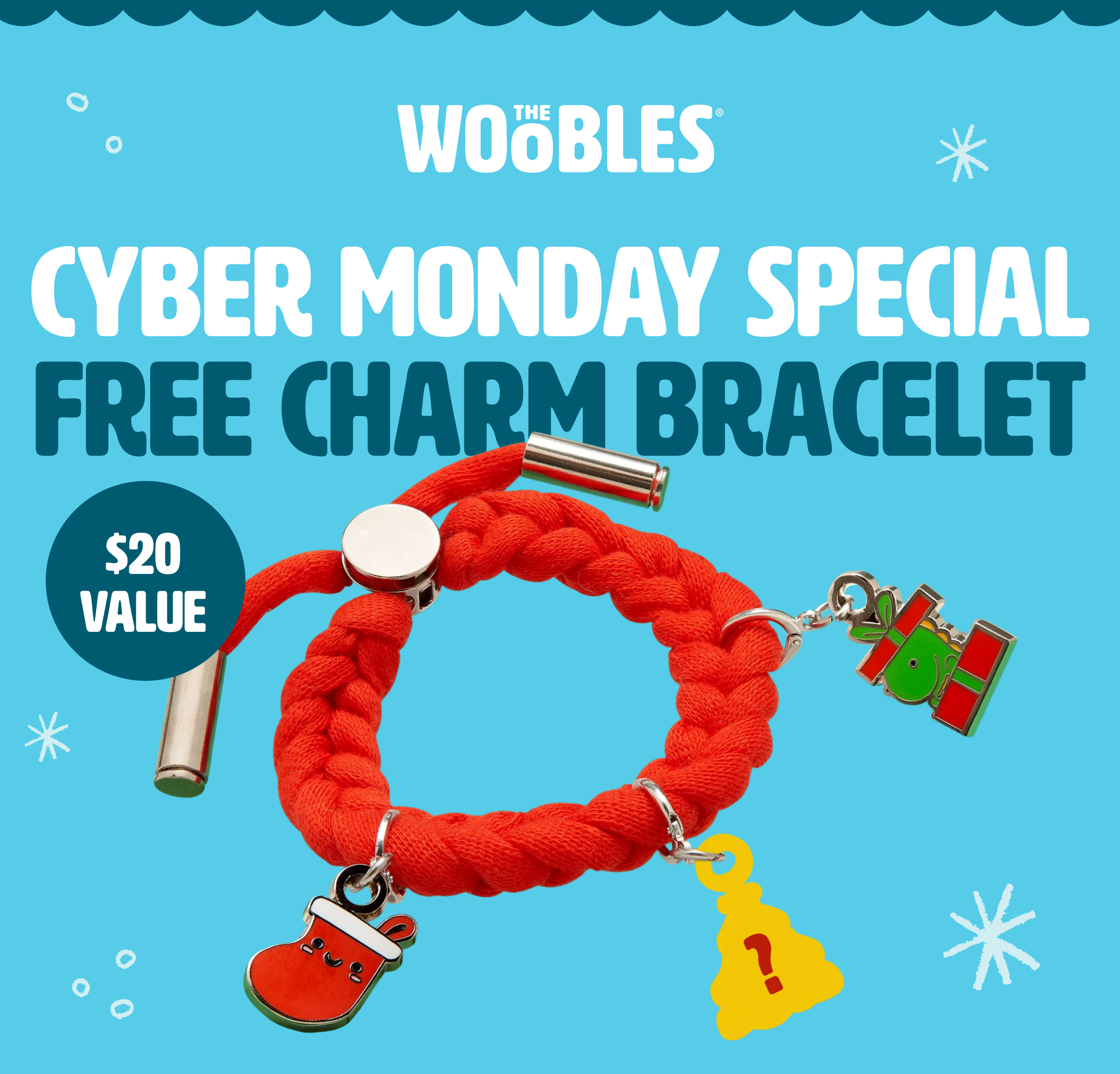 CYBER MONDAY SPECIAL : Free Charm Bracelet on orders $100+ [Shop now]