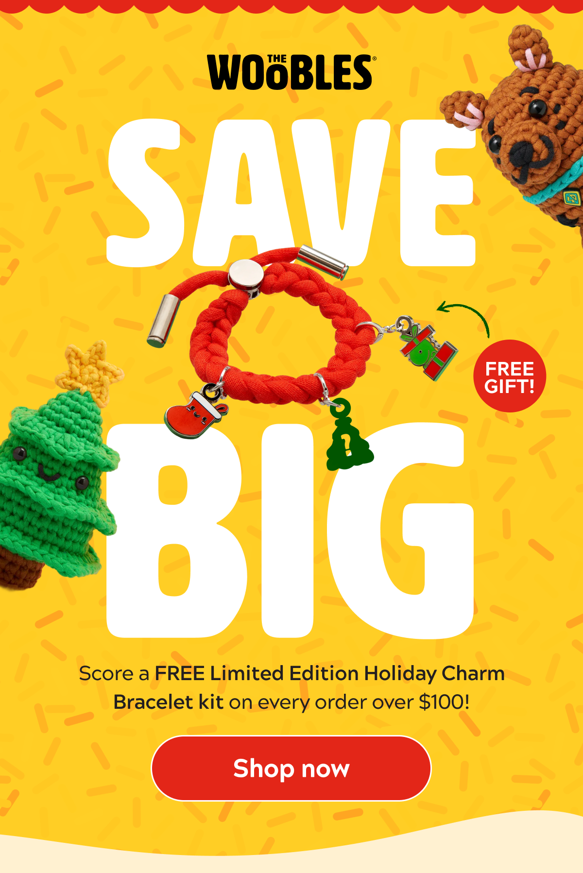 SAVE BIG: Score a FREE limited edition holiday charm bracelet kit 