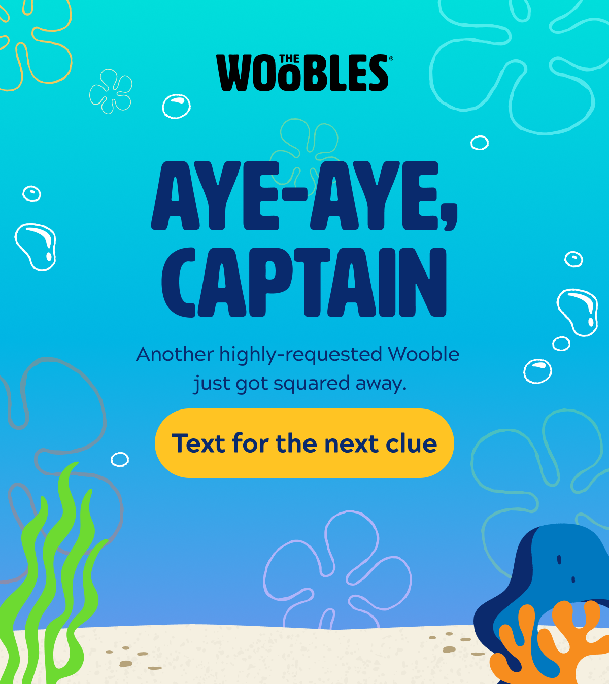 Aye Aye Captain! [Text for the next clue]