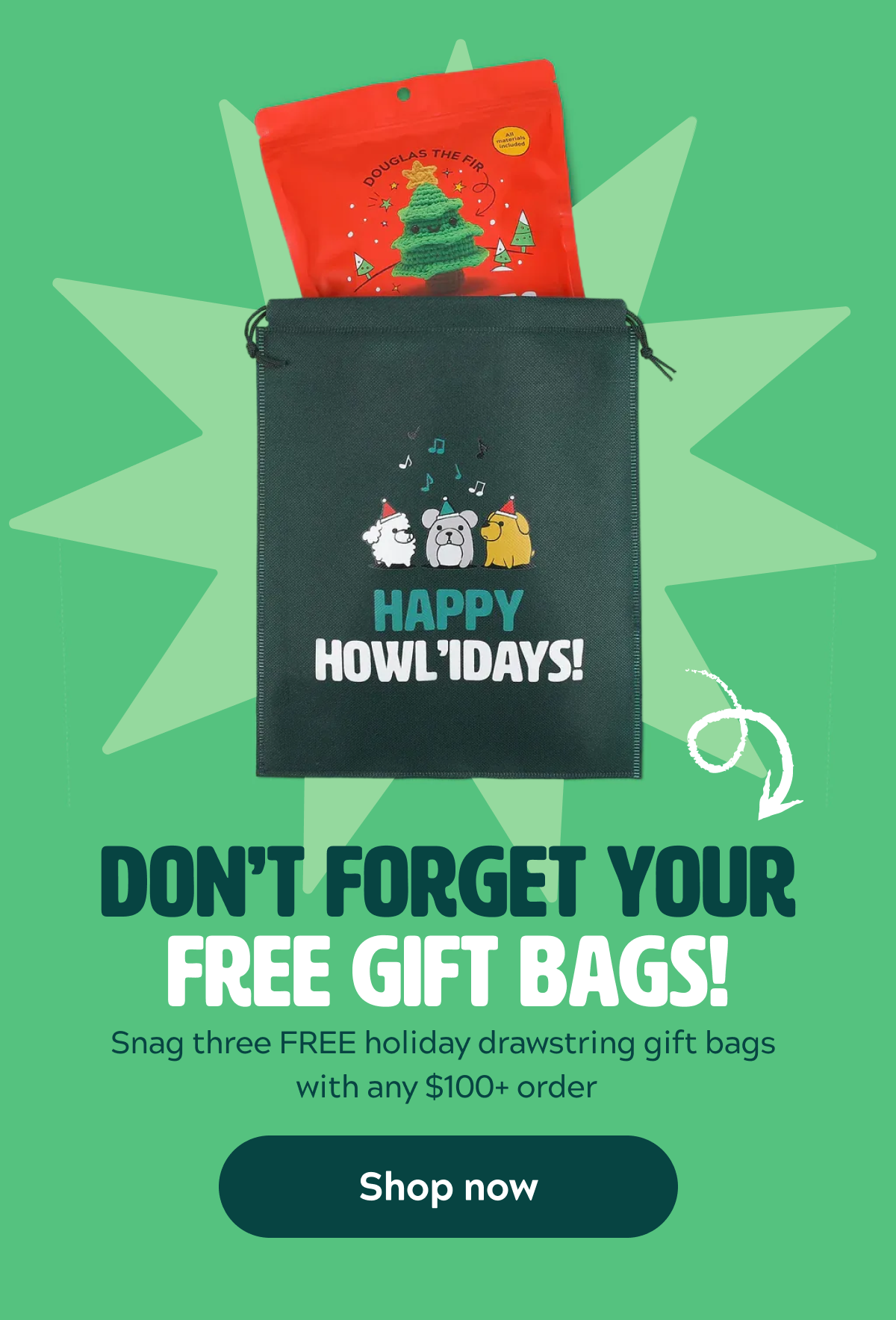 BLACK FRIDAY Weekend: Free Gift bags! [Shop now]