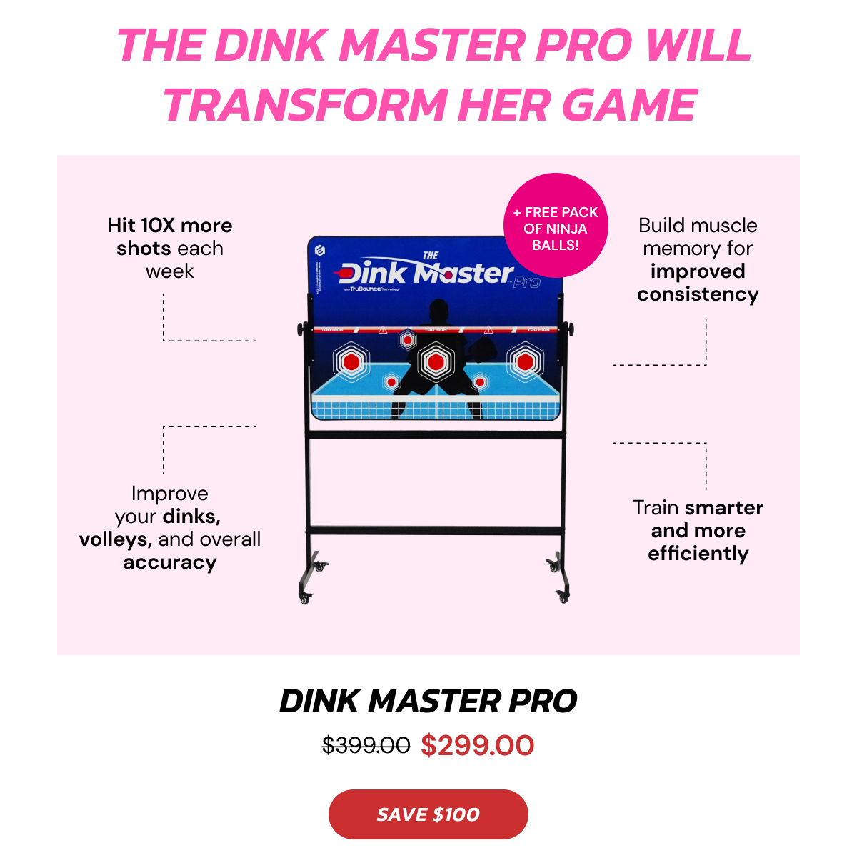 Save $40 $119.99  the banger Built for power and spin. Great for aggressive players who like to keep opponents on their heels.