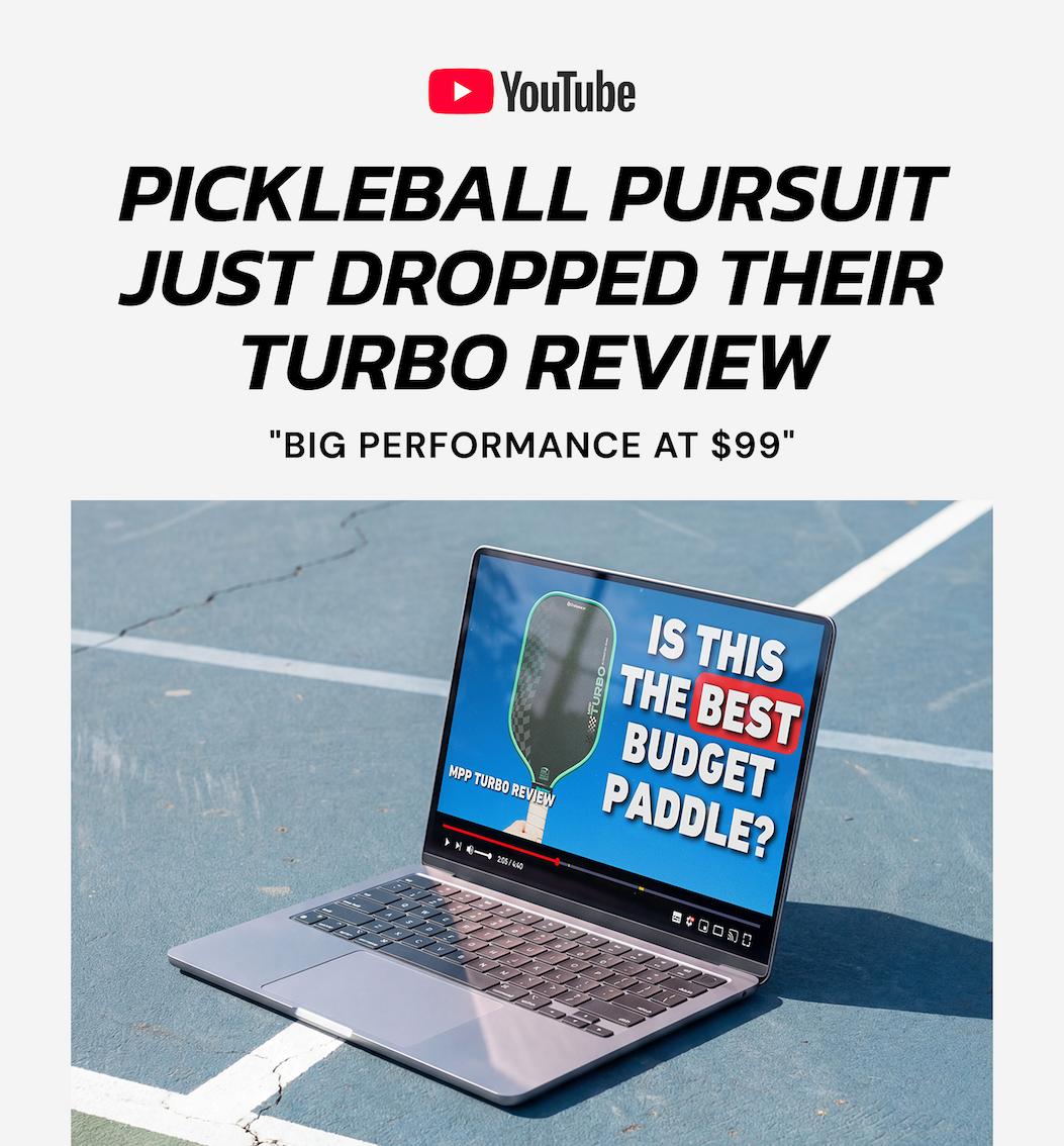 Pickleball Pursuit Just Dropped Their Turbo Review. "Big performance at $99"