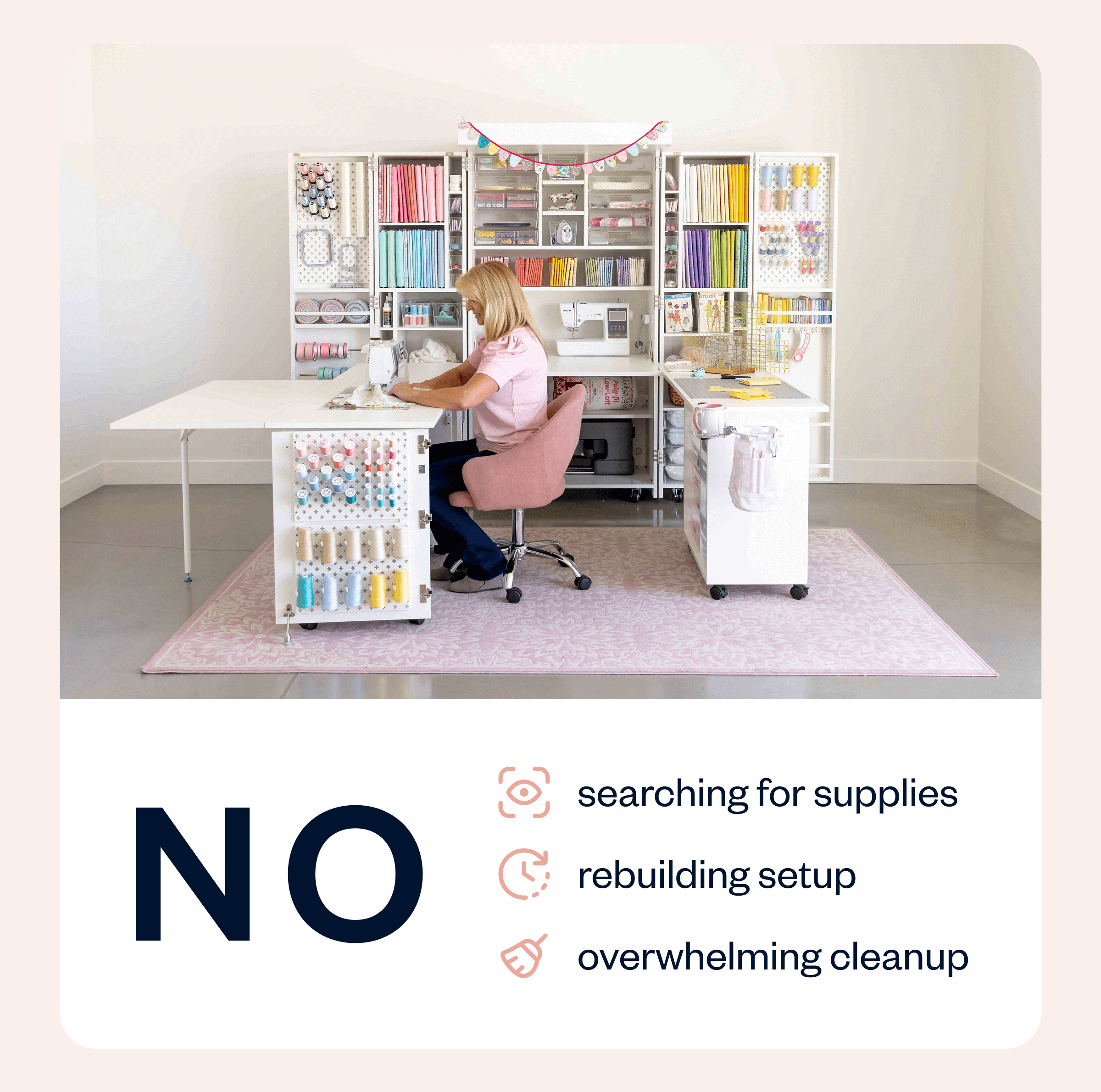 No searching for supplies No rebuilding setup No overwhelming cleanup