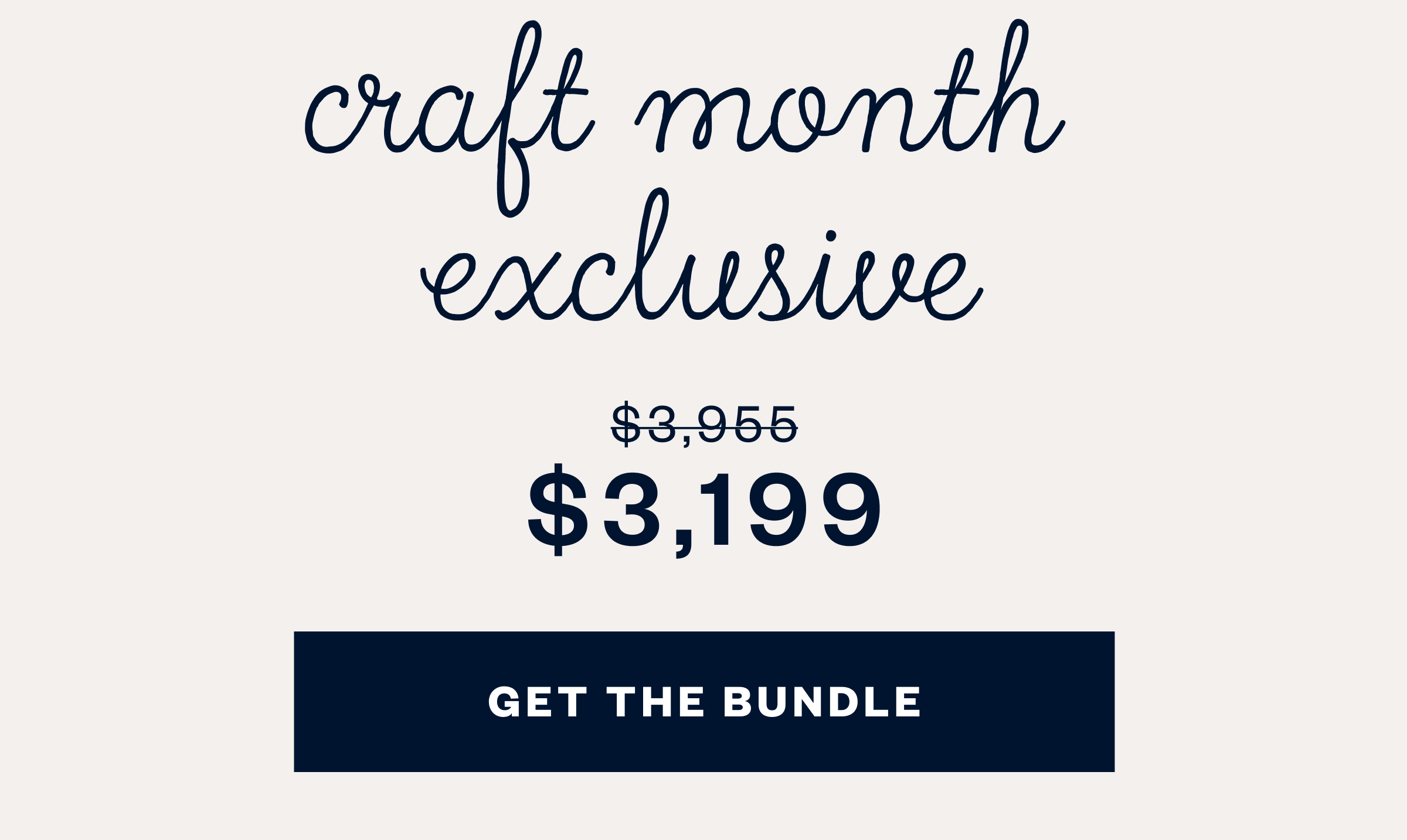 craft month  exclusive