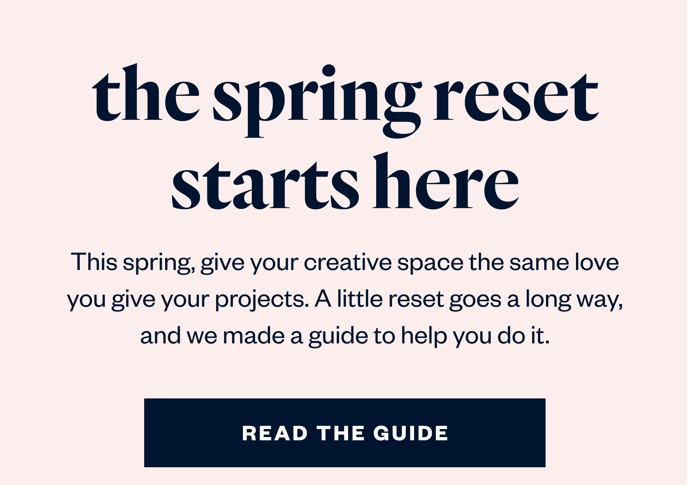the spring reset starts here