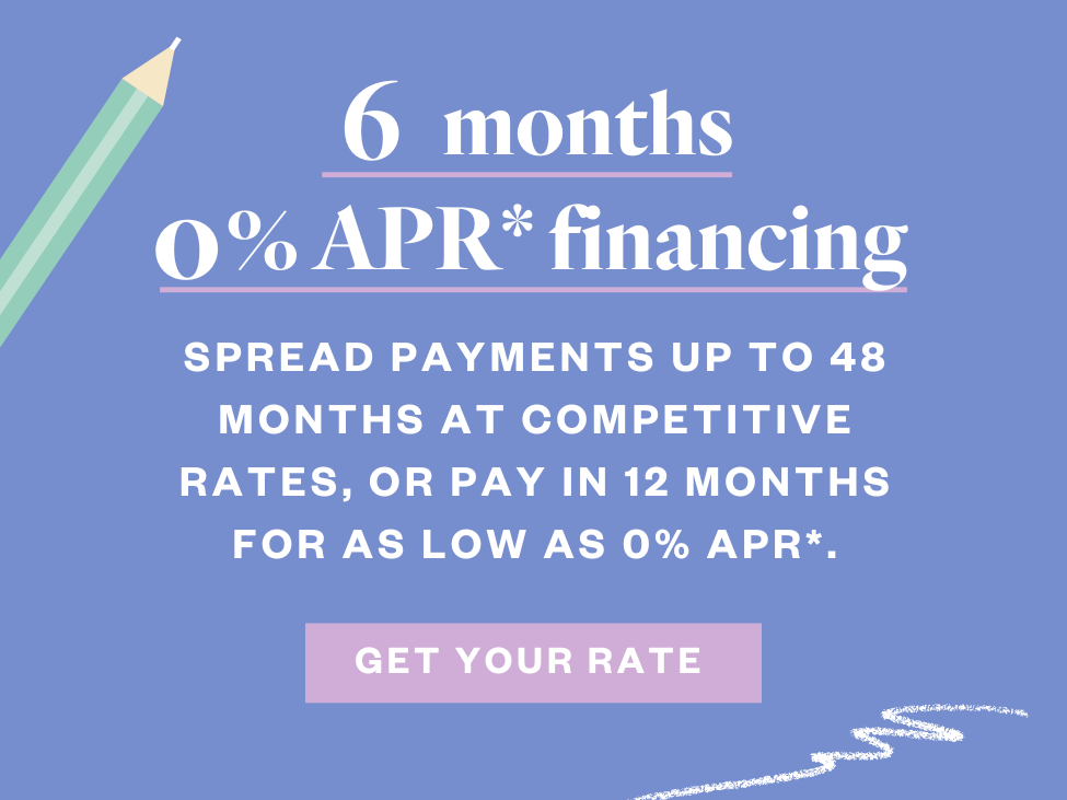 12 months 0% APR* financing