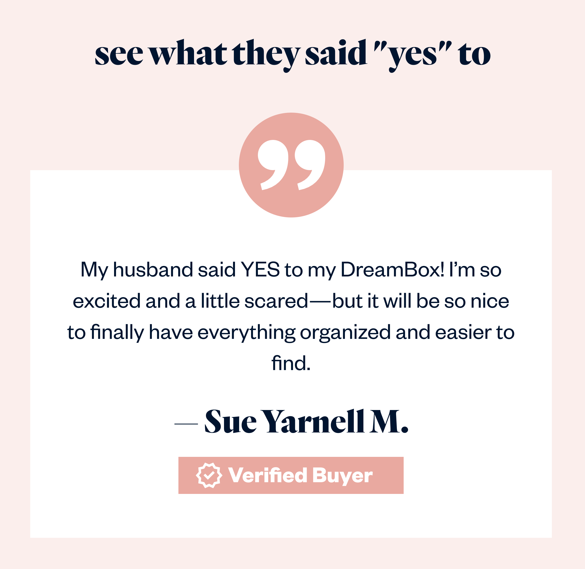 See What They Said "YES" To