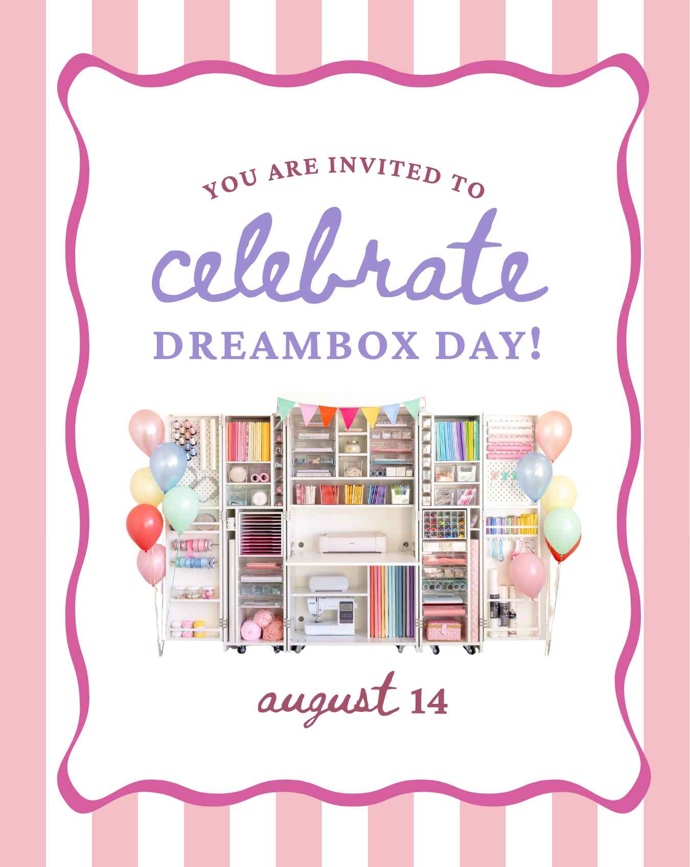 DreamBox Day party invitation 