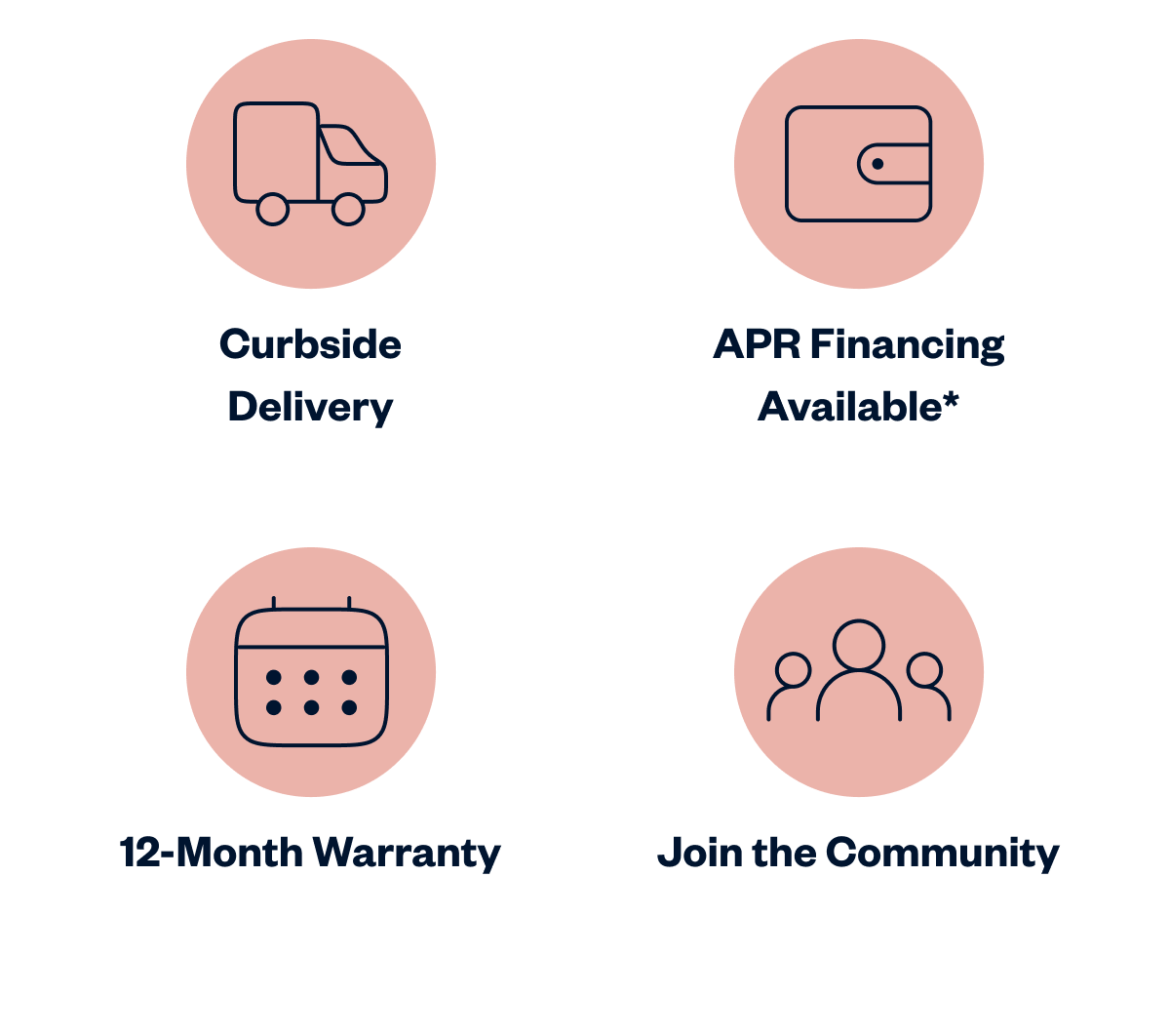 Curbside Delivery | APR Financing Available* | 12-Month Warranty | Join the Community