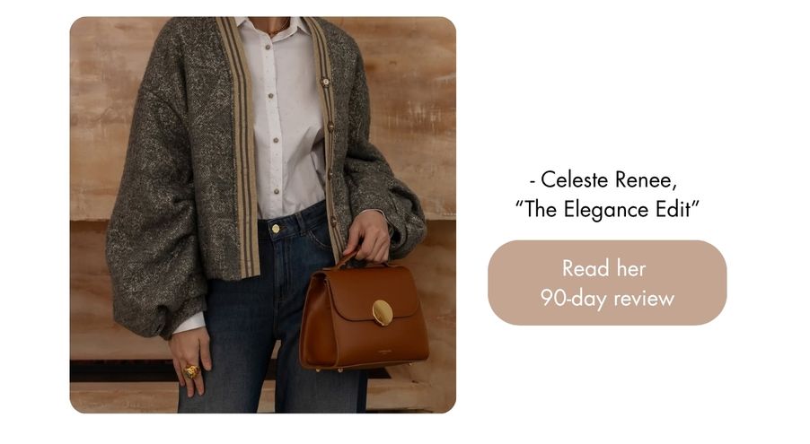 Read the Celeste Renee 90 day review article about the Bombo Bag.