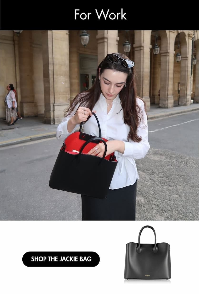 For work. Shop the jackie bag.