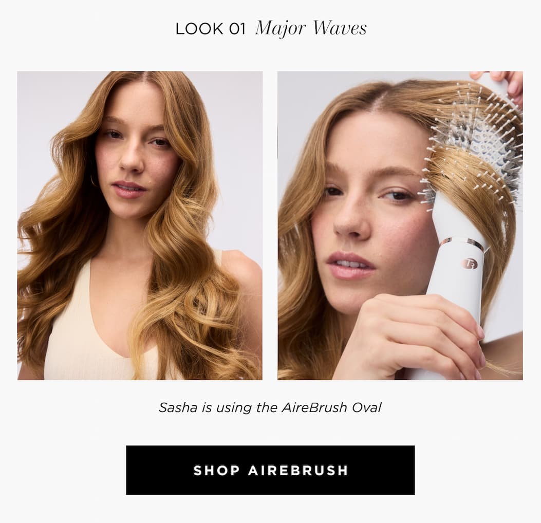Look 01 Major Waves | Sasha is using the AireBrush Oval | Shop AireBrush