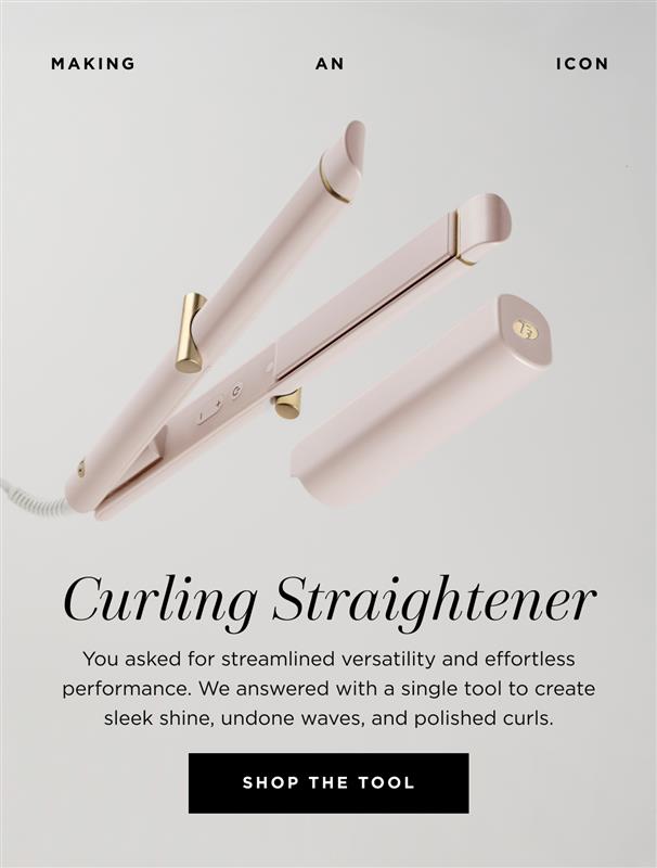 Making an icon | Curling Straightener | you asked for streamlined versatility and effortless performance | shop the tool