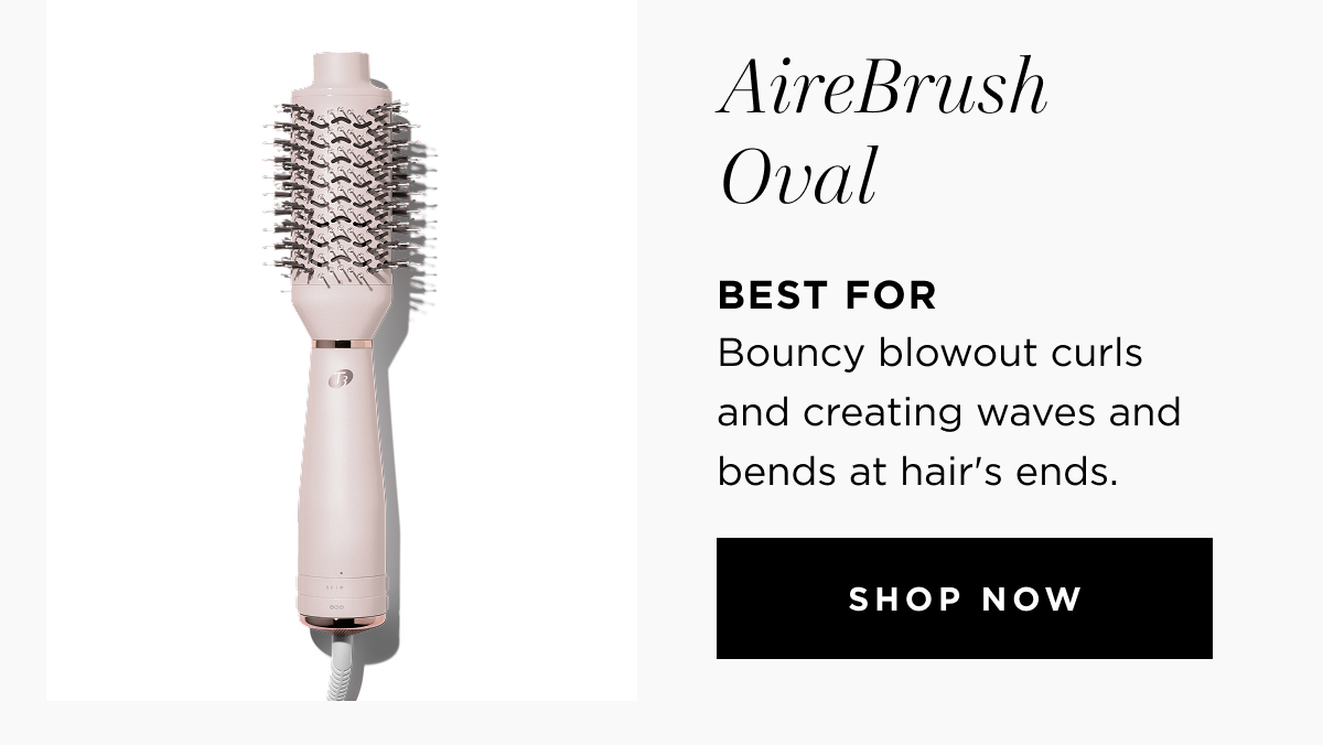 Airebrush Oval | Best for bouncy blowout curls and creating waves and bends at hair's ends | shop now