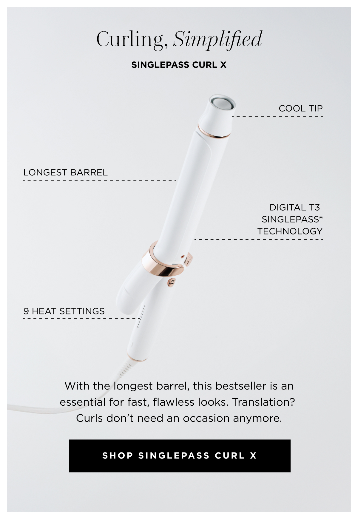 Curling Simplified | Singlepass Curl X | Shop Now