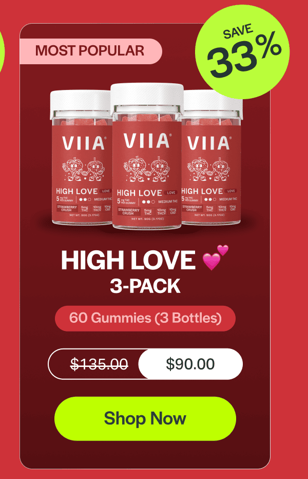 High Love 💕 | 3-PACK | 60 Gummies (3 Bottles)