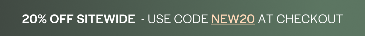 20% off sitewide - use code NEW20 at checkout