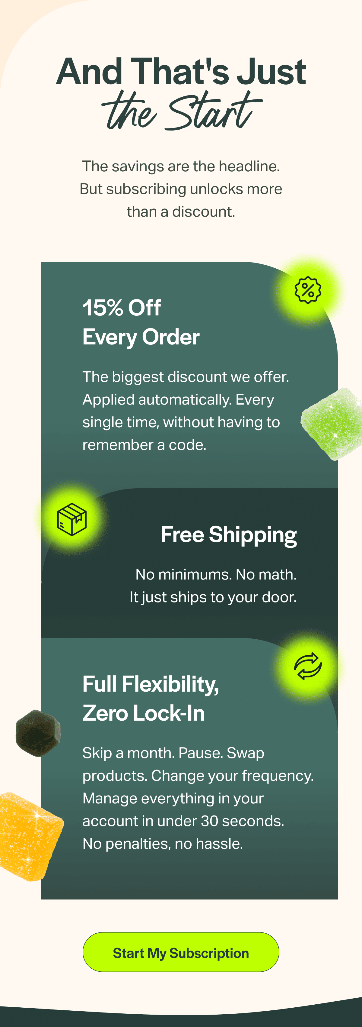 The savings are the headline. But subscribing unlocks more than a discount.