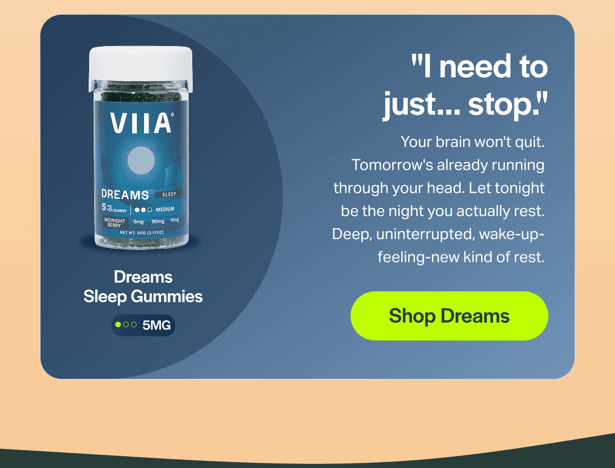 "I need to just... stop."