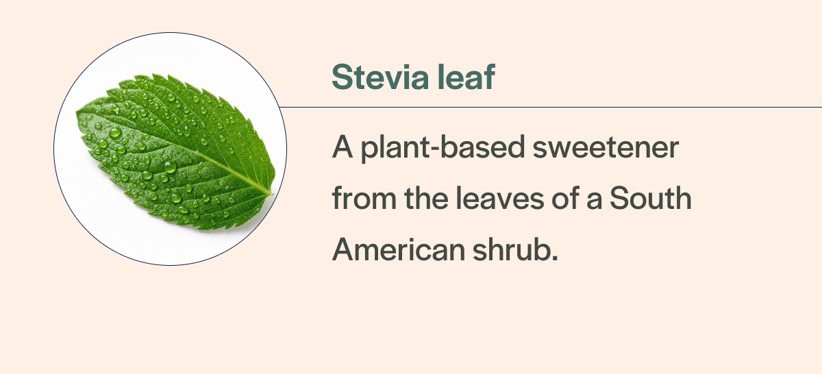 Stevia leaf - a plant-based sweetener