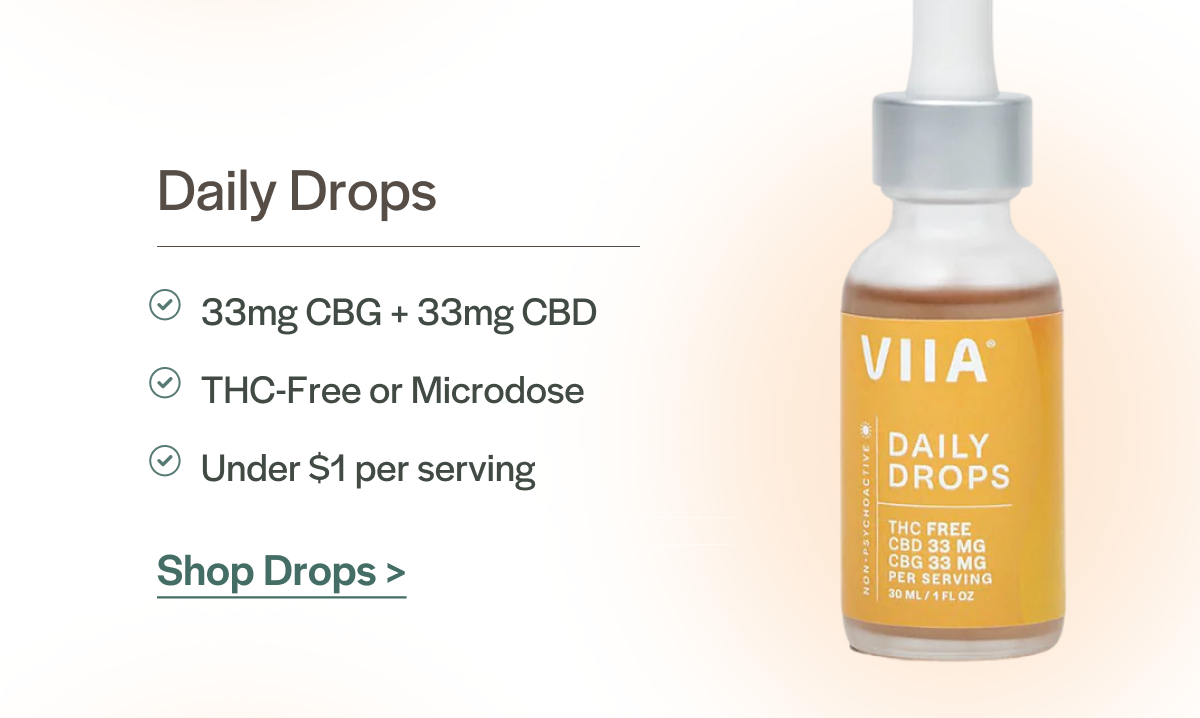 Daily Drops, 33mg CBG per serving
