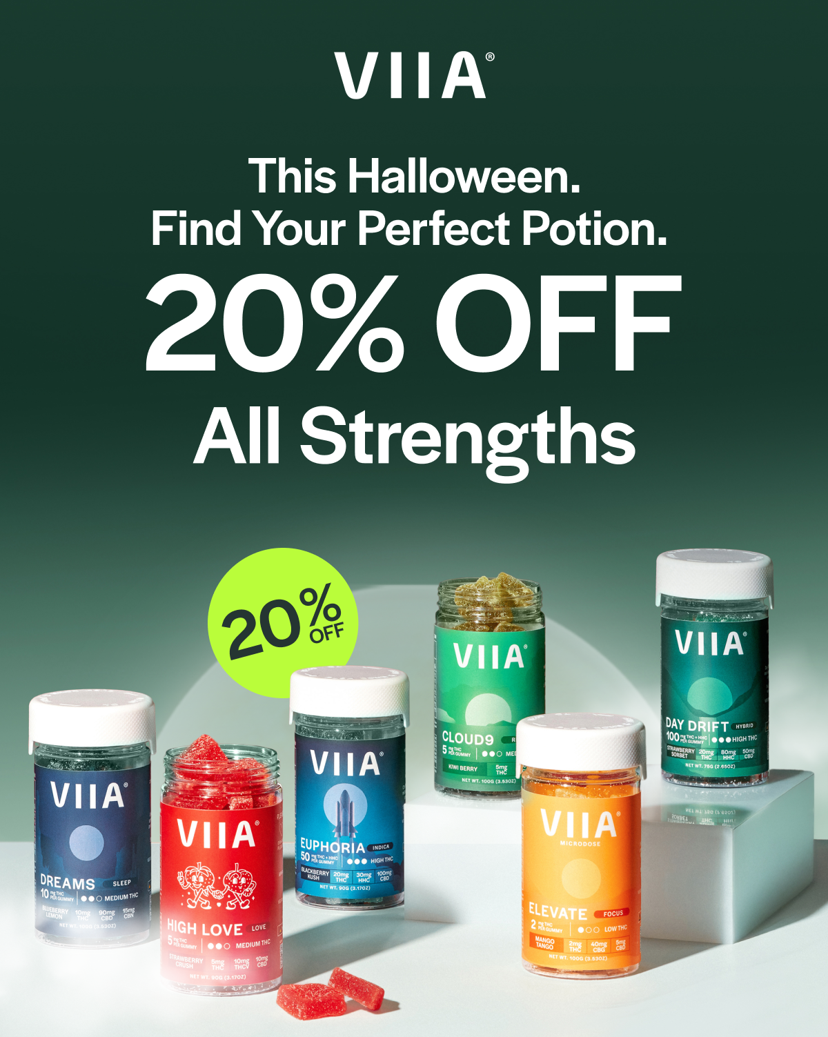 This Halloween. Find Your Perfect Potion. 20% OFF All Strengths