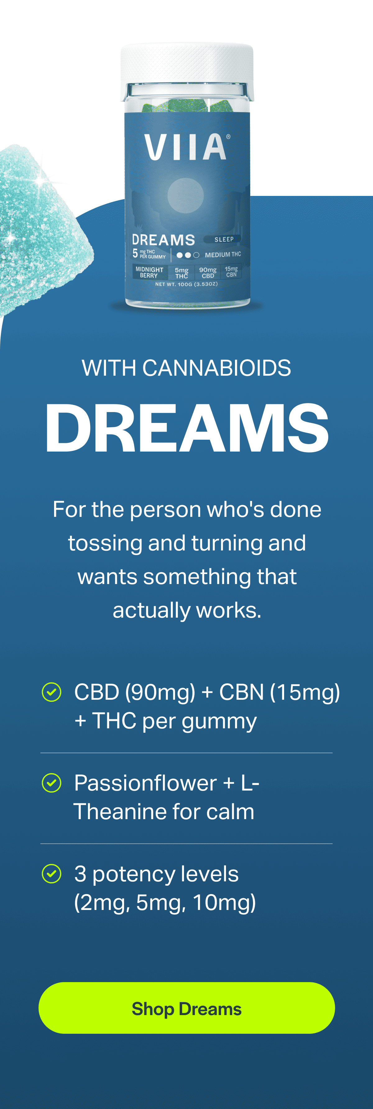 For the person who's done tossing and turning and wants something that actually works.