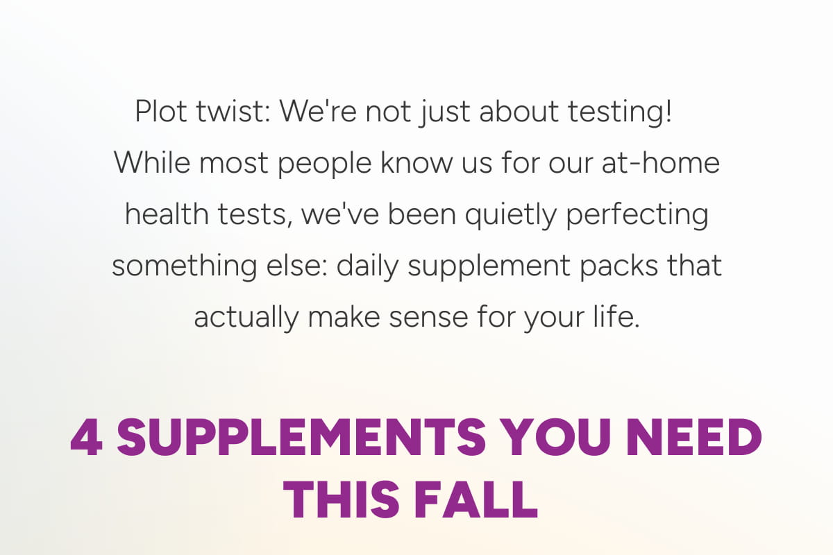 4 Supplements You Need This Fall