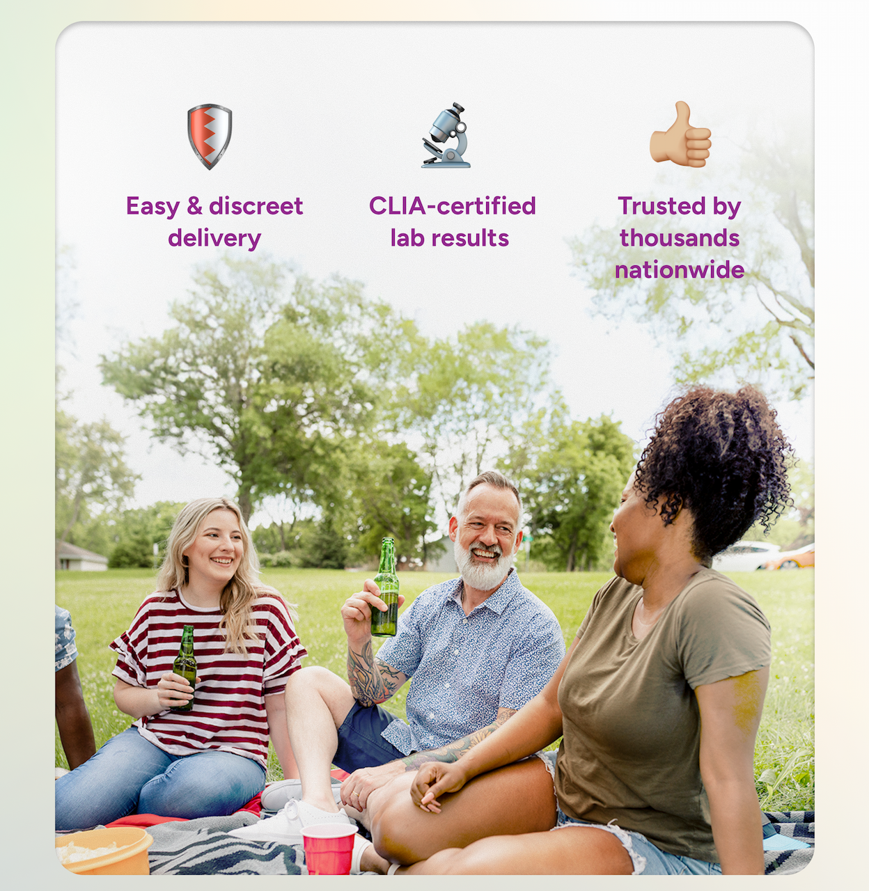 Easy & discreet delivery | CLIA-certified lab results | Trusted by thousands nationwide