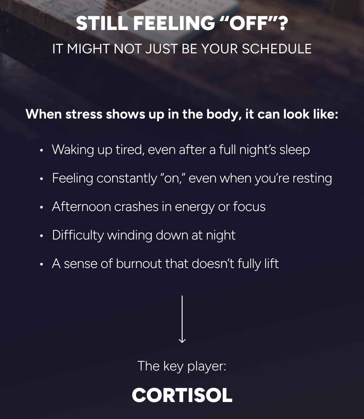 Still feeling "off"? It might not just be your shcedule.