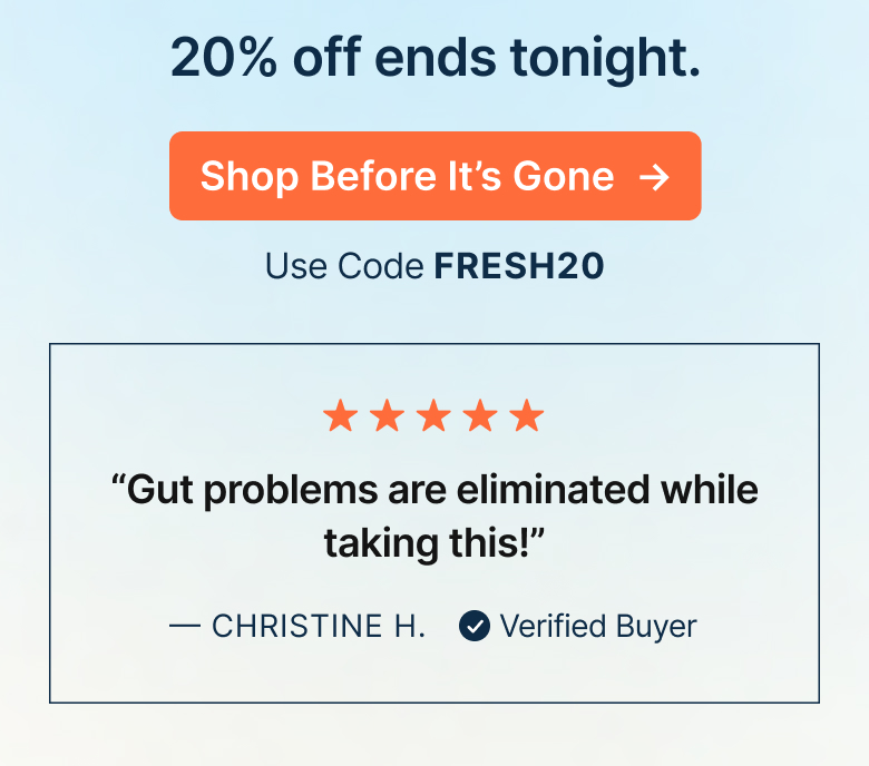 20% off ends tonight.