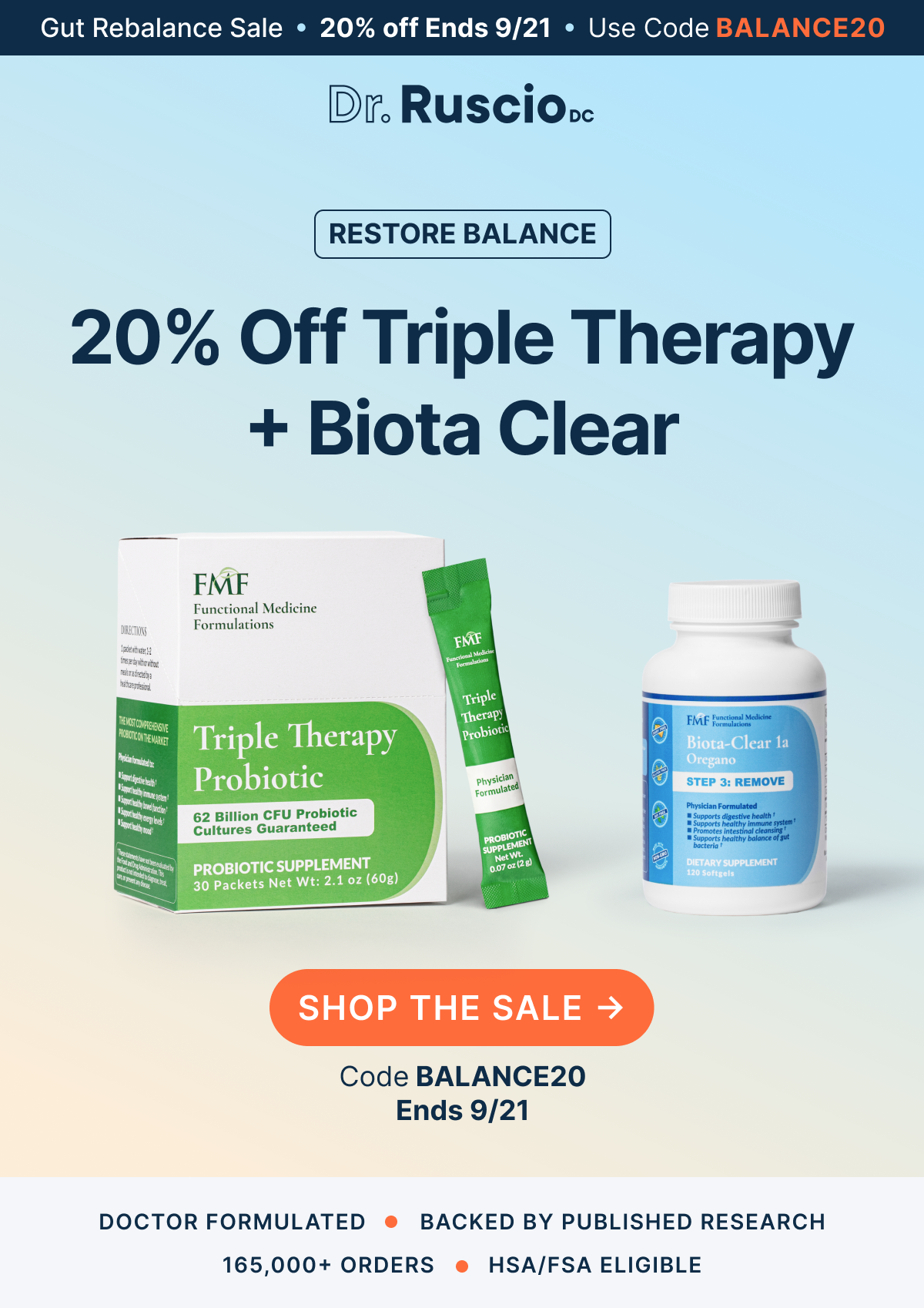 20% Off Triple Therapy + Biota Clear