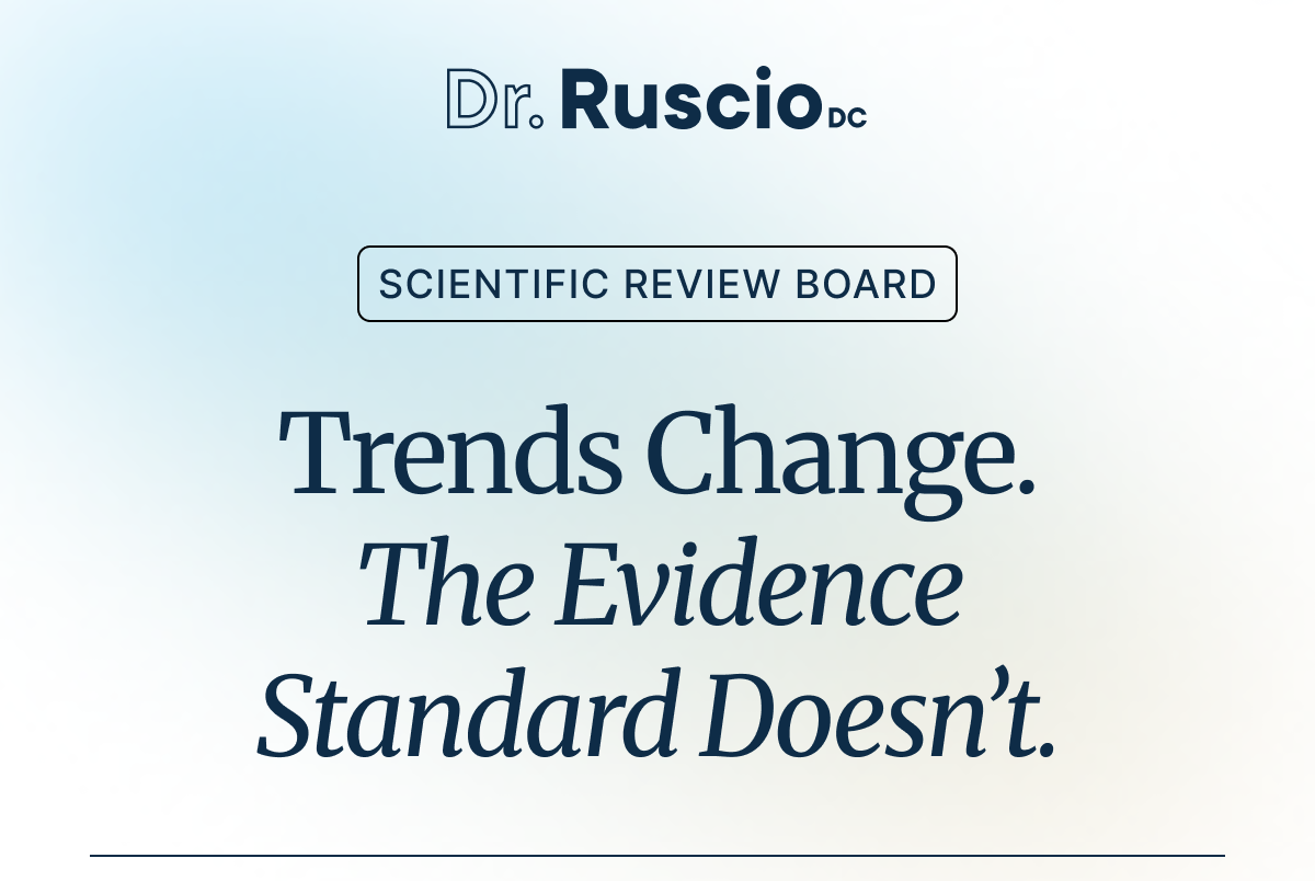 Trends Change. The Evidence Standard Doesn’t.