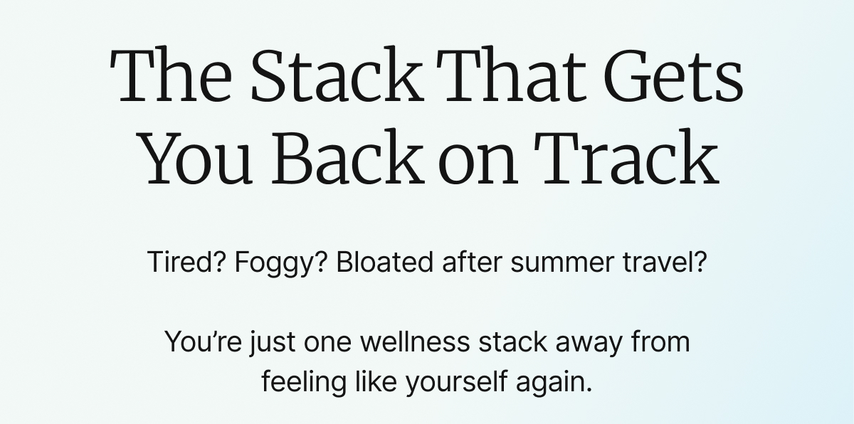The Stack That Get You Back on Track